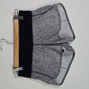 Lululemon white and black size 2 Speed Shorts